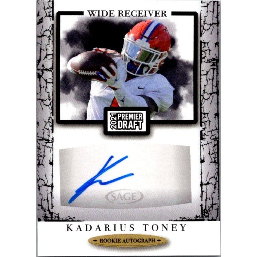 2021 SAGE Premier Draft #A141 Kadarius Toney Autographs Black New York Giants